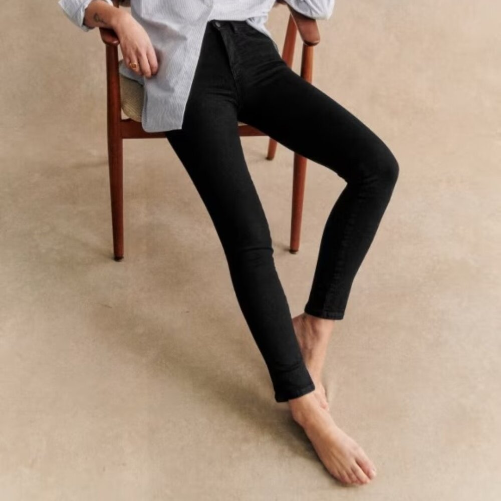 Sezane Slim Parfait Jeans - Black